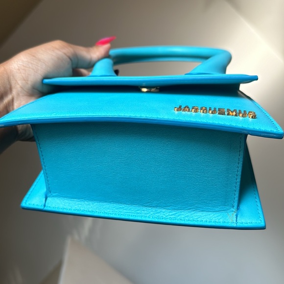 JACQUEMUS LE CHIQUITO MOYEN - turquoise bag - Picture 4 of 6